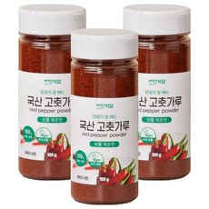 비단식당 국산 고춧가루, 190g, 3개