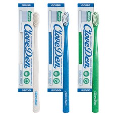 Cloveden 柔軟雙層細軟毛牙刷 3入組 軟毛型, 1套
