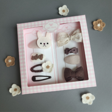 미니푸치 딜라이트 레이스 블룸 헤어핀 8종 선물세트