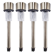 小麥購物 C152太陽能草坪燈 基礎款 46g 4個, 暖光