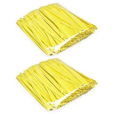 格紋環繞式封口條, 黃色, 1000入