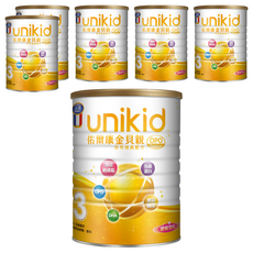 unikid 佑爾康 金貝親 OPO Premium 幼兒成長配方 3號 奶粉 1~3歲, 850g, 6罐