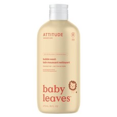ATTITUDE 艾特優 嬰幼兒泡泡浴 梨花蜜, 473ml, 1瓶