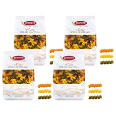 granoro 3色螺旋麵, 500g, 4個