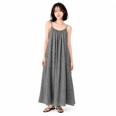 ZAN ZAN 冉冉 細格紋肩帶洋裝