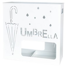 Seollem House 鐵製方形雨傘架, 1個, 白色