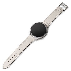 GOOSPERY Galaxy Watch 相容 Signature 皮革錶帶, 1個, 象牙白