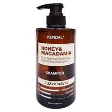 KUNDAL 昆黛爾 蜂蜜&澳洲堅果補水洗髮露 Fuzzy Navel, 500ml, 1瓶