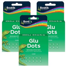Bostik Glue Dots 雙面膠帶 1cm 185g, 3個, 單一顏色