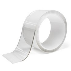 Pien Store防滑凝膠型巨型雙面膠帶 5cm*1m, 1個, 透明