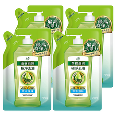 farcent 花仙子 茶樹莊園 超濃縮洗碗精補充包 草本淨味, 700g, 4包