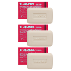 때가솔 로자카 때밀이 각질제거 목욕비누 아카시아향, 100g, 3개입