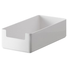 懶角落 抽屜組合收納盒 白色 M 20x10x5.7cm ABS材質, 1個