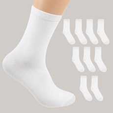 CARET 男士素色中筒襪10雙組