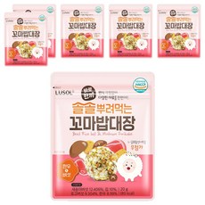 루솔 바로한끼 솔솔뿌려먹는 꼬마밥대장, 한우 앤 버섯맛, 20g, 6개