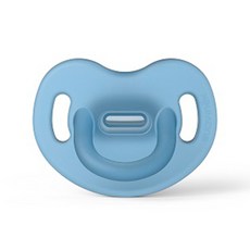 suavinex 蘇維妮 幼兒全矽膠母乳觸感奶嘴, 1個, 第2階段(6個月以上), 藍色