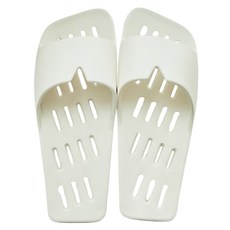 AdornHome THE 輕量平底EVA浴室拖鞋, 1個, 白色