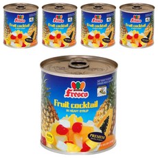 Fresco 후르츠 칵테일 통조림, 410g, 5개