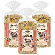 MEGA HARVEST 德國天然什錦穀片 6種穀物, 1kg, 3包