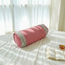 베고자니 신 양면 편백메밀 베개 원형, 빨강, 1개