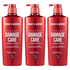 미쟝센 데미지케어 레드 프로틴 컨디셔너, 680ml, 3개