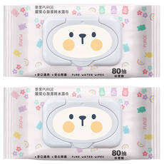 PURGE 普潔 超安心加厚純水濕巾 小熊軟糖, 1包, 2包