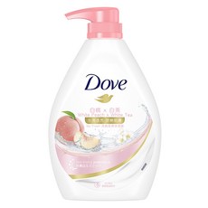 多芬 白桃 x 白茶 水潤透亮 彈嫩肌膚 沐浴露, 900g, 1瓶