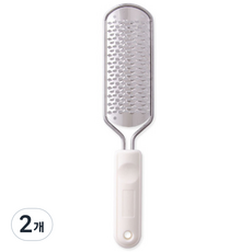 buyme 스텐 양면 발 각질제거기 거친발전용 화이트 A, 1개입, 2개