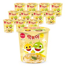 Otaste Baby shark聯名杯裝奶油味炒年糕, 12入, 111g