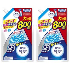 LION 獅王 LOOK PLUS 浴室用噴霧洗劑 銀離子強化版 補充包 800ml, 2包