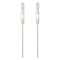 FaSoLa 多用途304吸管杯蓋刷, 2組, 白色, 尺寸26x1.5cm