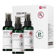 브라운 버그라인 벌레 모기기피제 스프레이, 60ml, 3개