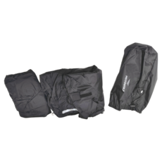 Motowolf 摩托車分體雨衣套裝 0.7kg, 黑色