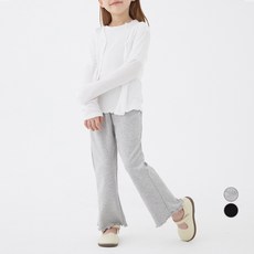 Lolly Tree 童款鬆緊帶珍珠邊喇叭褲