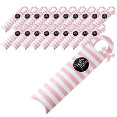 Indikay手提半圓盒, 粉色條紋款, 20入