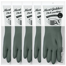 Mongadis 兩手可用乳膠手套組, 中(M), 深綠色, 5套