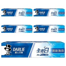 DARLIE 好來 全亮白牙膏 細緻亮白微粒 高密防護層, 140g, 5條
