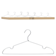 WE CHAMP 鋁合金衣架, 銀色, 1組