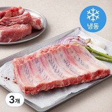 푸드장 미국산 돼지 등갈비 (냉동), 1kg, 3개
