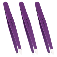 바코젤 修眉美容夾 鑷子, 紫色, 3個