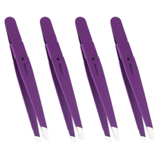 바코젤 修眉美容夾 鑷子, 紫色, 4個