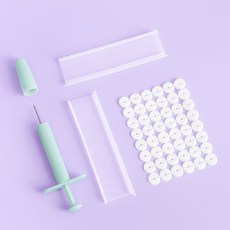 Dailygongam 一按即固固定夾, 深灰色, 2套