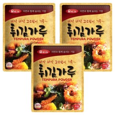 움트리 튀김가루, 1kg, 3개