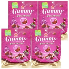 義美 QQ糖巧克球 葡萄口味, 160g, 4袋