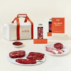 우미학 한우 1++등급 프리미엄 1호 1kg 등심 250g + 안심150g + 부채살200g + 불고기200g + 차돌박이200g + 깍두기장 증정 300g, 1세트