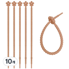 花朵造型矽膠理線帶, 25, 10個