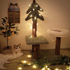 sosimtiger Nyangtral Park 貓咪貓跳台 舒適窩墊, 1套, 混合顏色