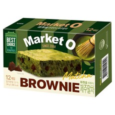 ORION 好麗友 Market O 布朗尼蛋糕 抹茶口味, 20g, 12包