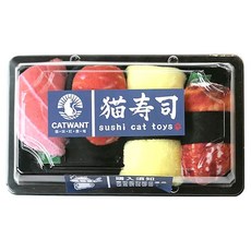 CATWANT 貓咪旺農場 木天蓼壽司 4個一盒 貓咪玩具 趣味造型 舒緩情緒, 木天蓼, 1盒