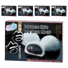 雪之戀 和風大福 紅豆, Q彈麻糬 香甜紅豆內餡, 210g, 5盒